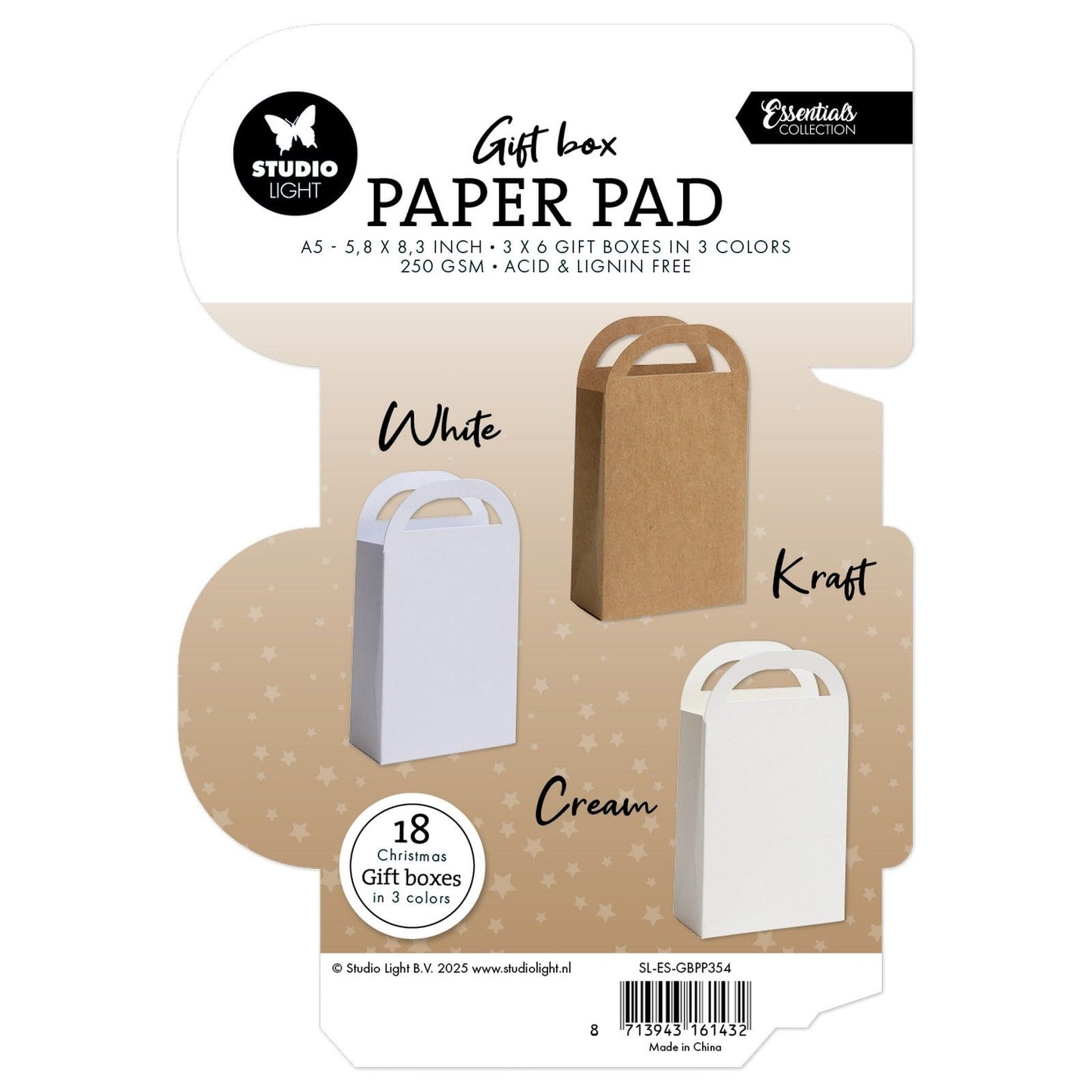 Studio light • essentials giftbox paper pad giftbag