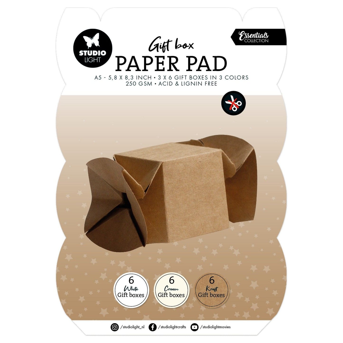 Studio light • essentials giftbox paper pad candybox