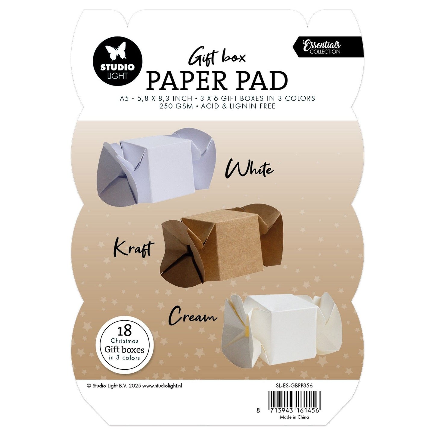 Studio light • essentials giftbox paper pad candybox