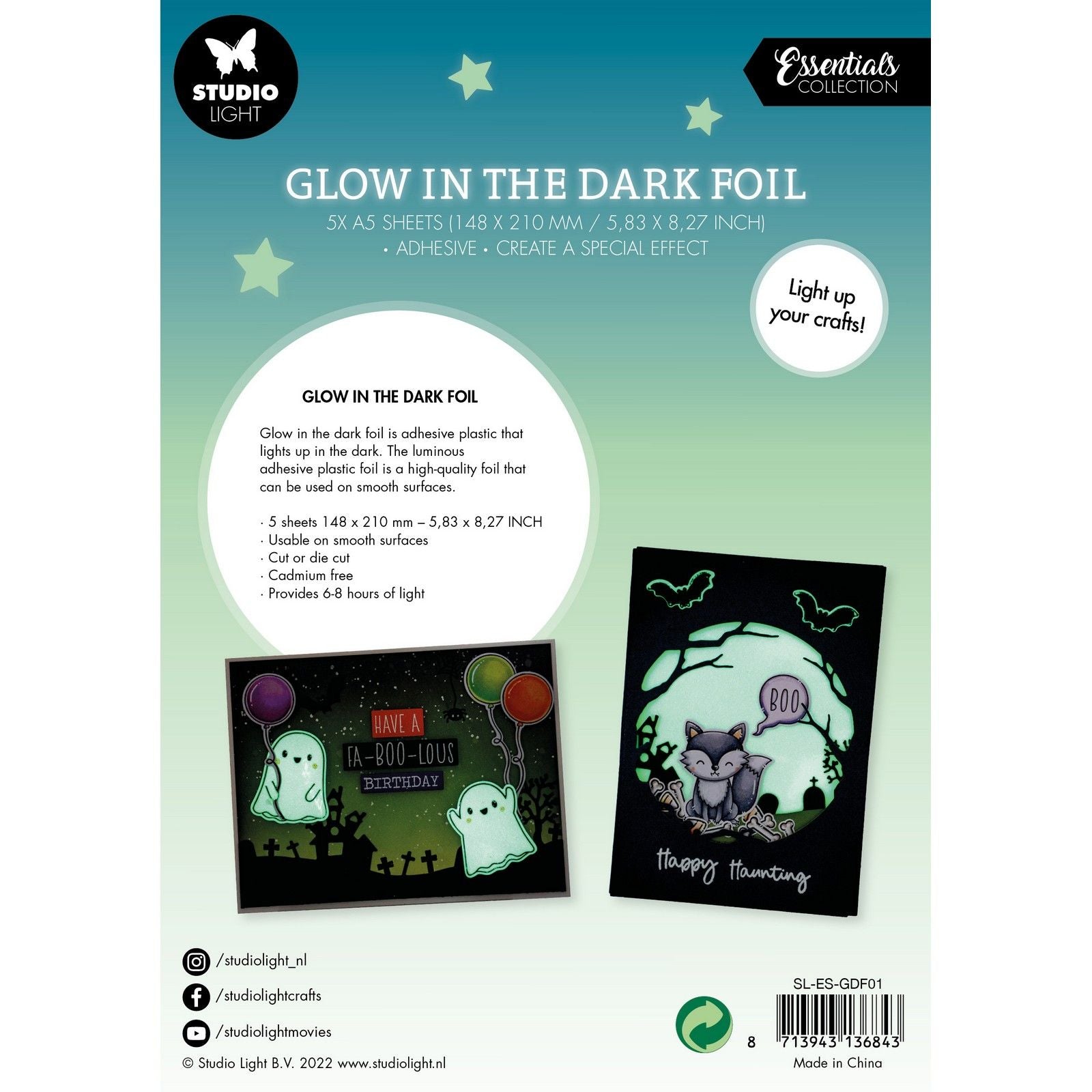 Studio light • essentials glow in the dark foil