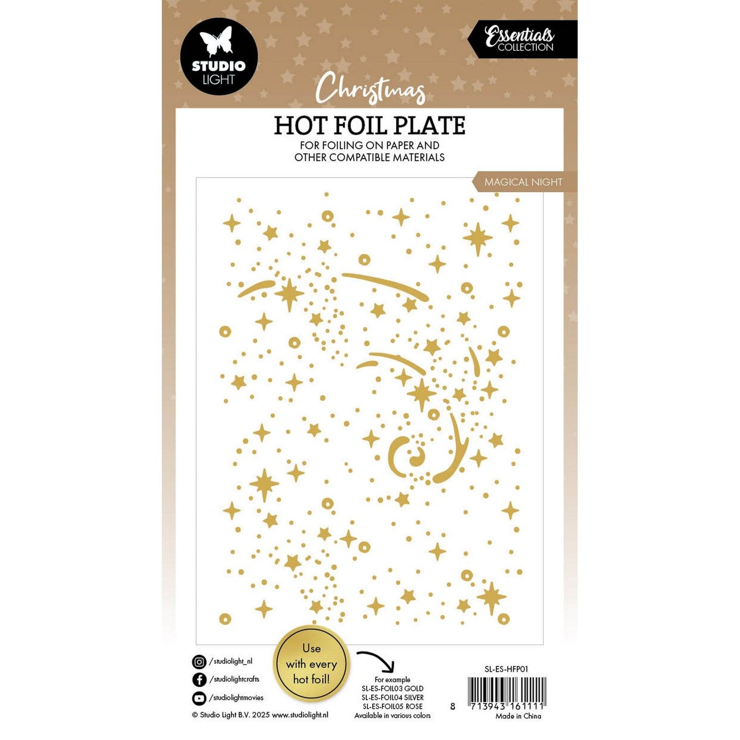 Studio light • essentials hot foil plate magical night