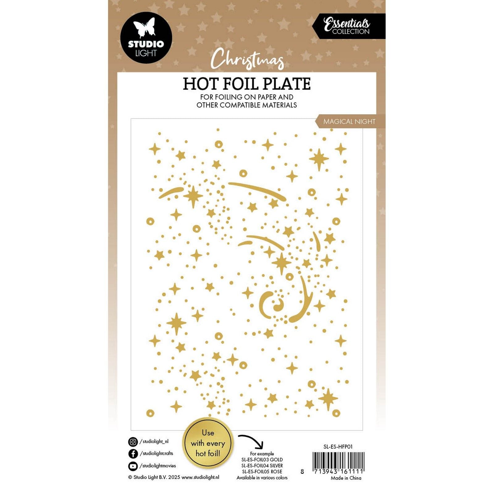 Studio light • essentials hot foil plate magical night