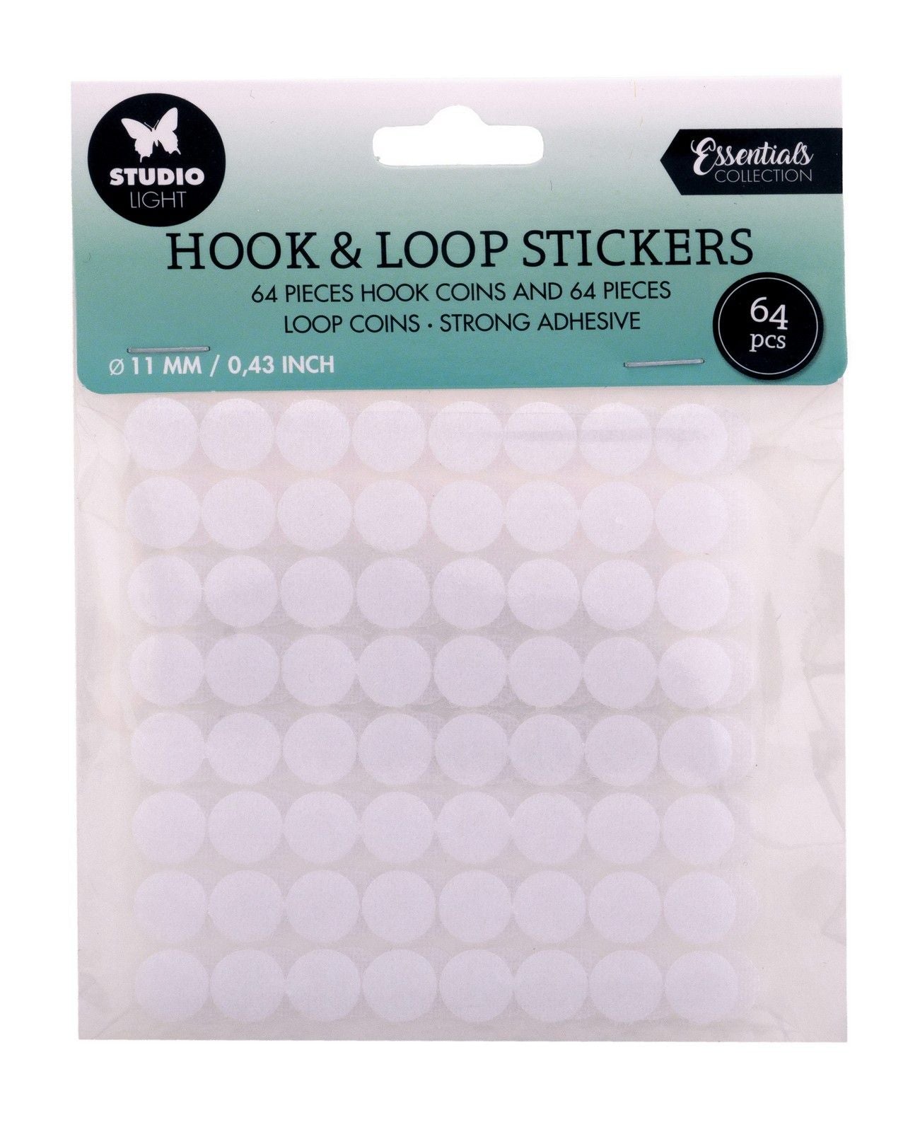 Studio light • essentials hook loop stickers round 11mm