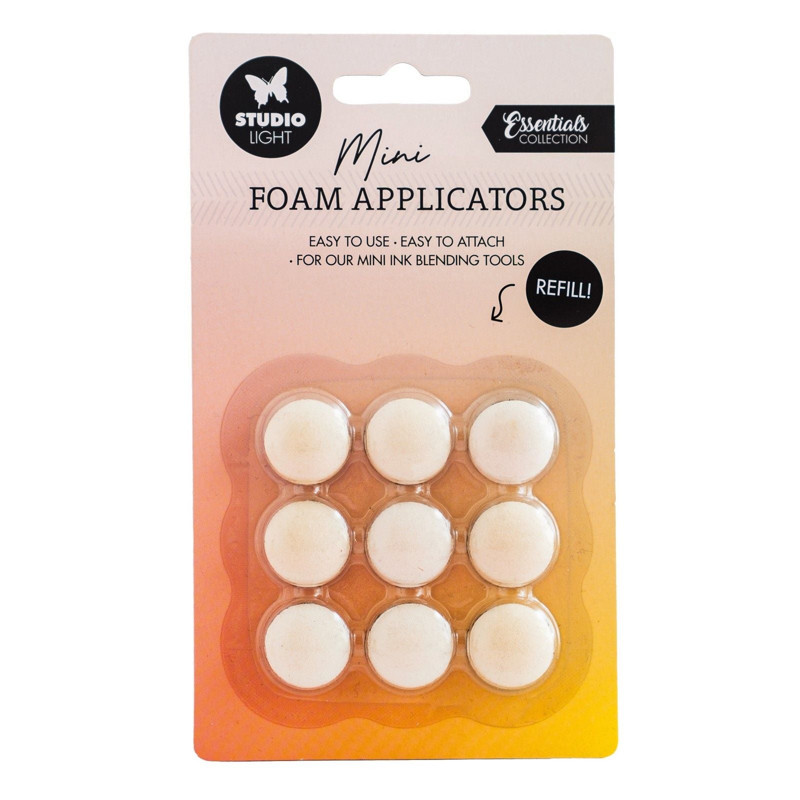 Studio light • essentials ink blending tool replacement foam pads 20mm 9stuks