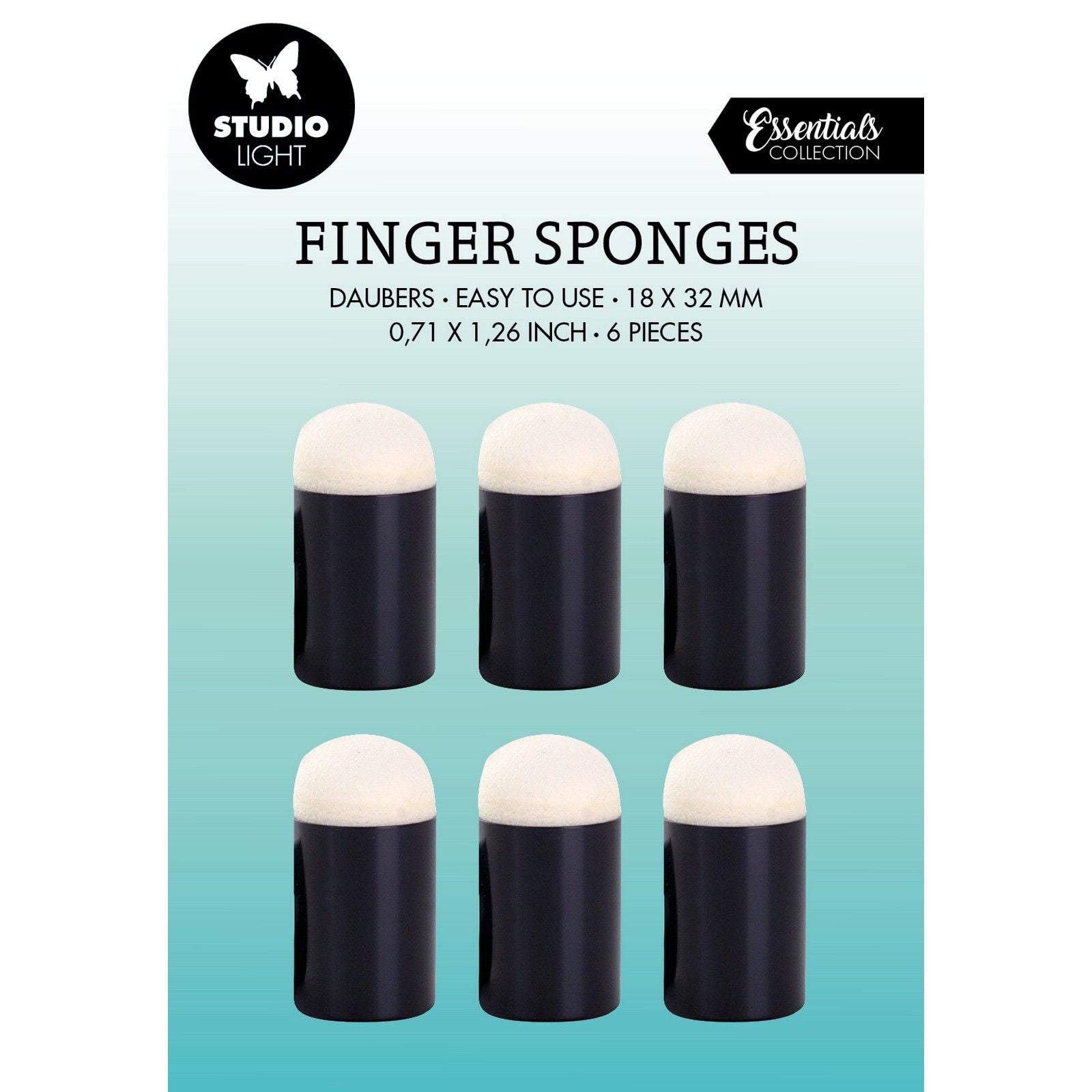 Studio light • essentials tools finger sponges daubers