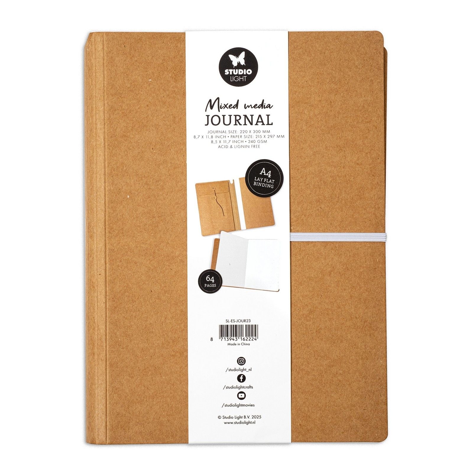 Studio light • essentials mixed media journal a4 size