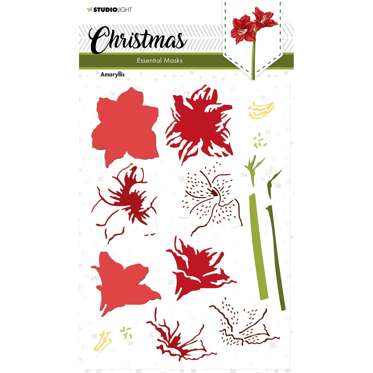 Studio light • essentials mask stencil amaryllis