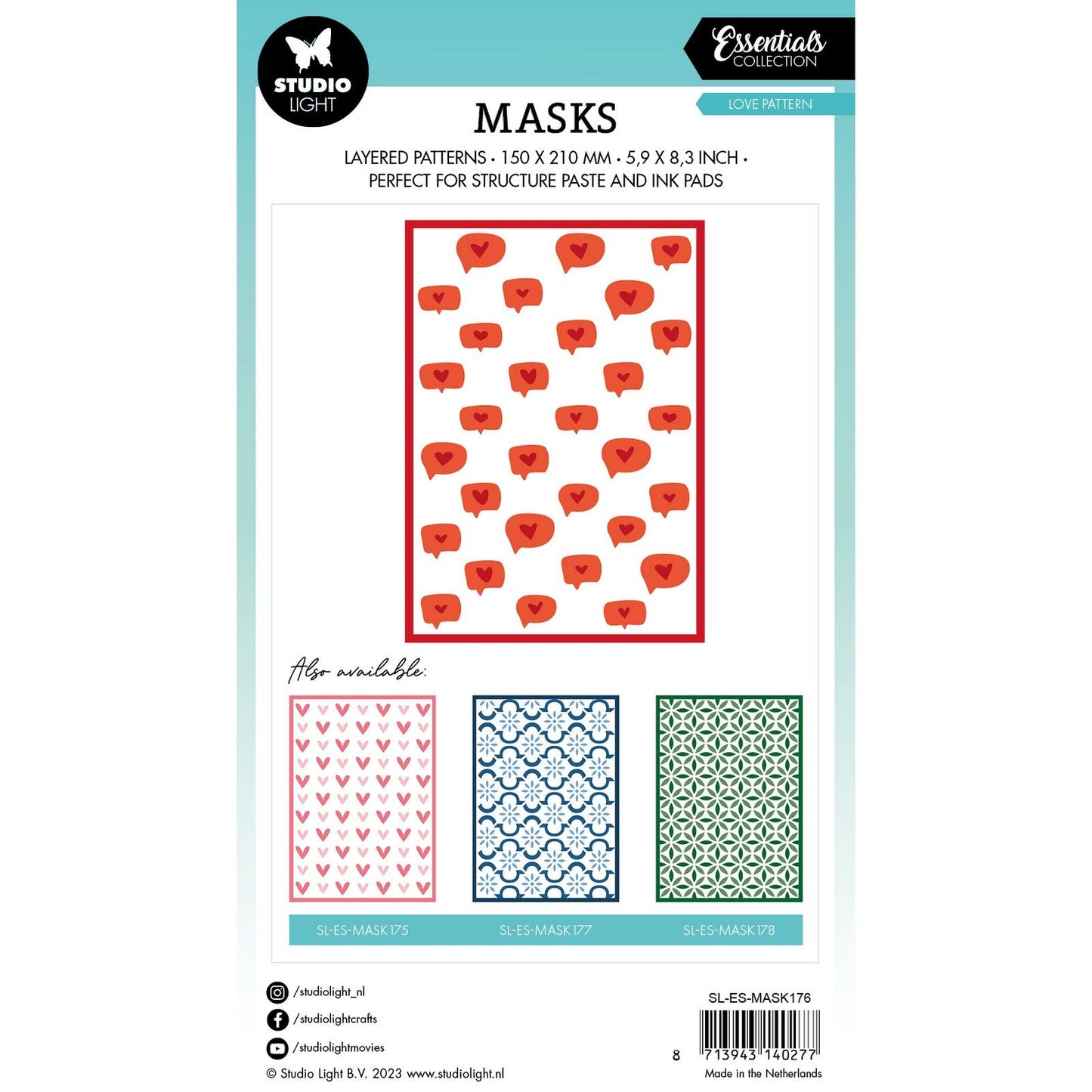 Studio light • essentials mask stencil love