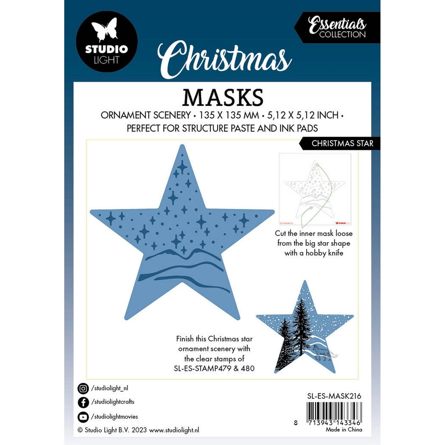 Studio light • essentials mask christmas star