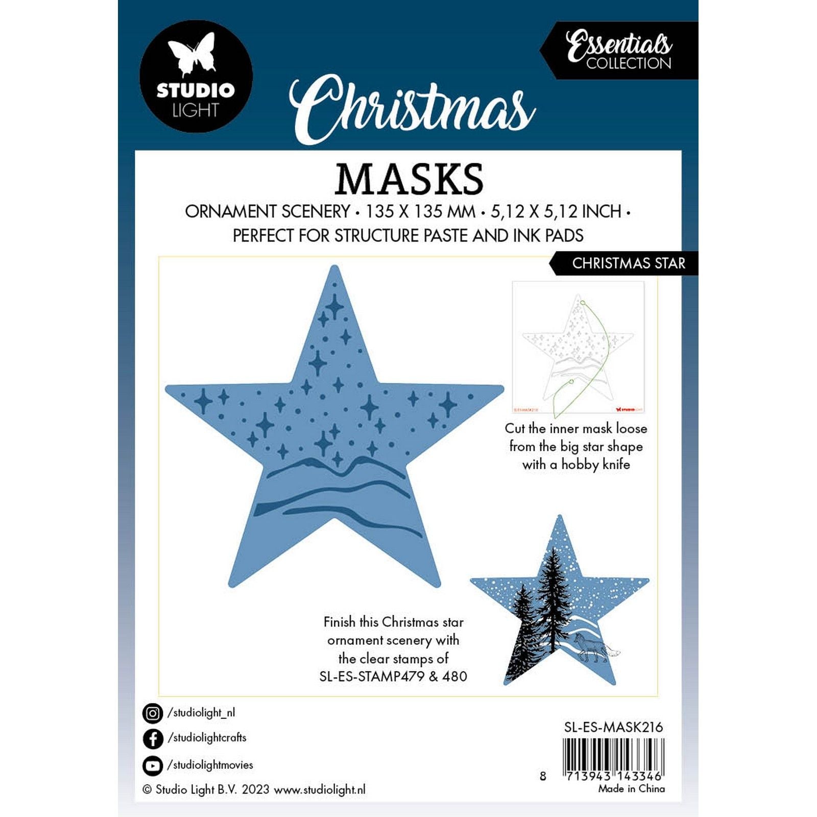 Studio light • essentials mask christmas star