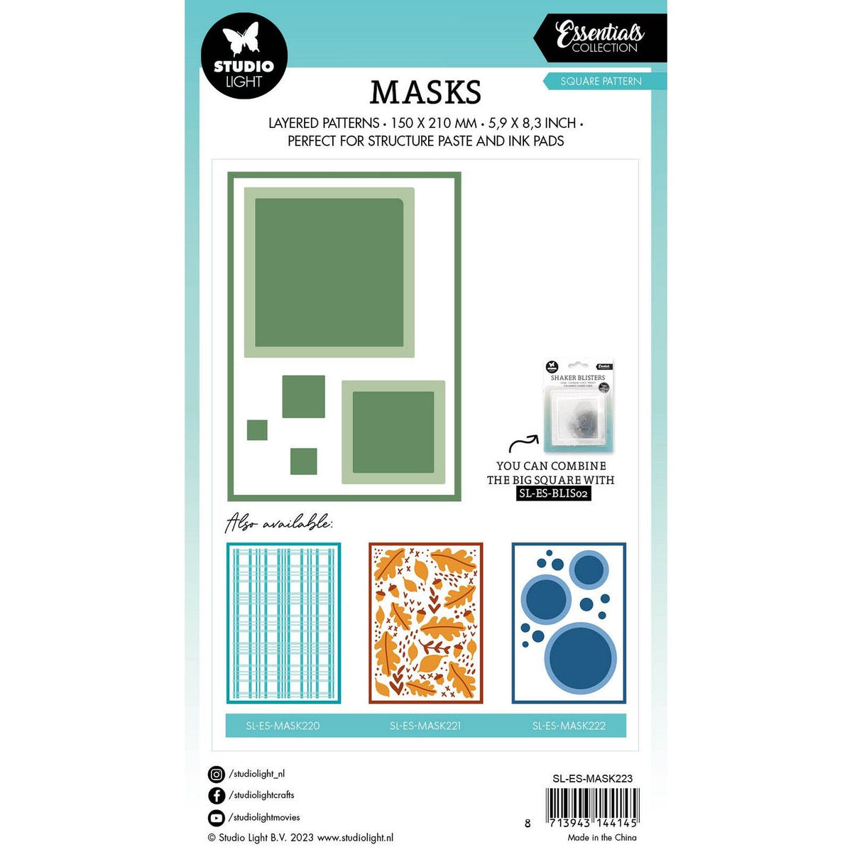 Studio light • essentials mask square pattern