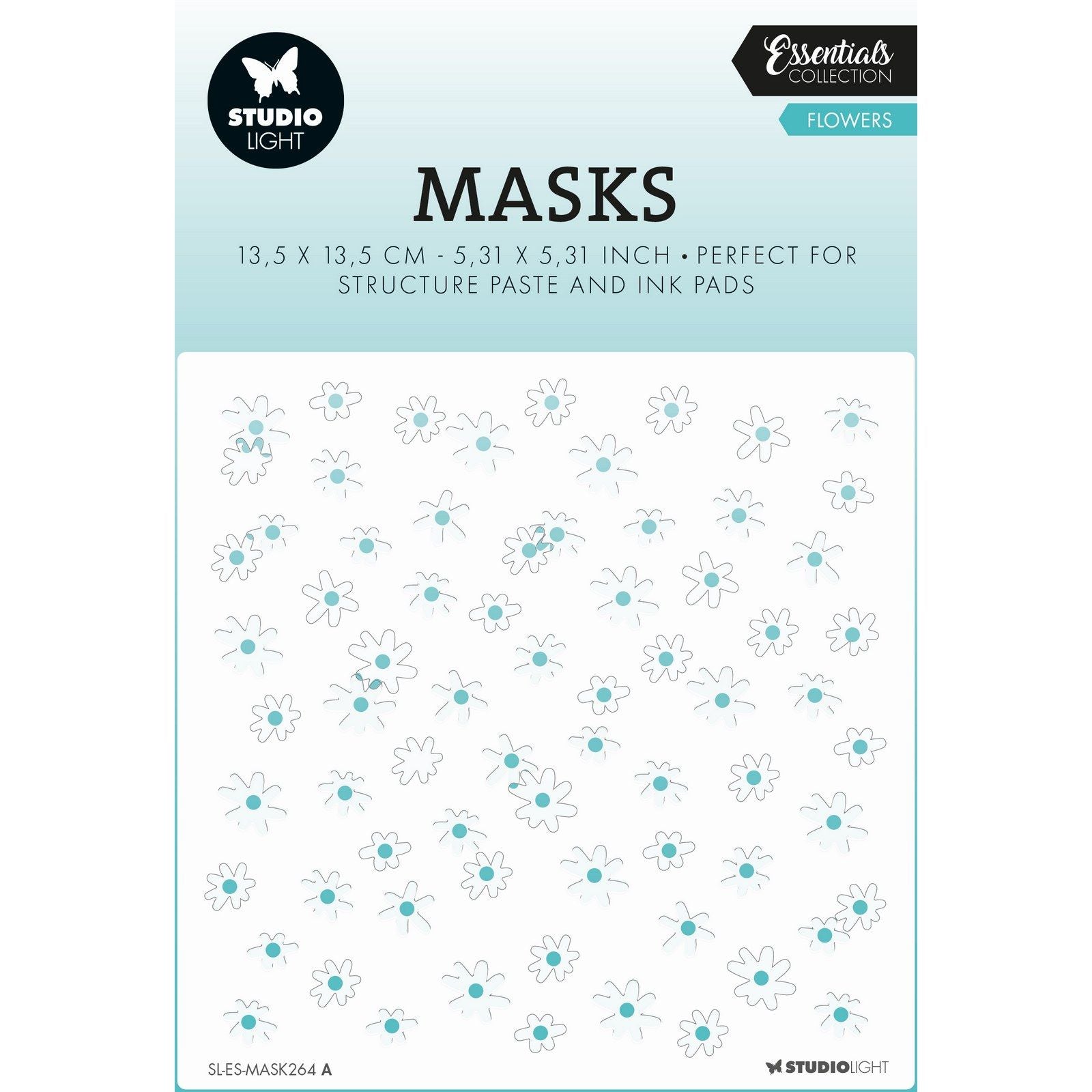 Studio light • essentials mask stencil flowers