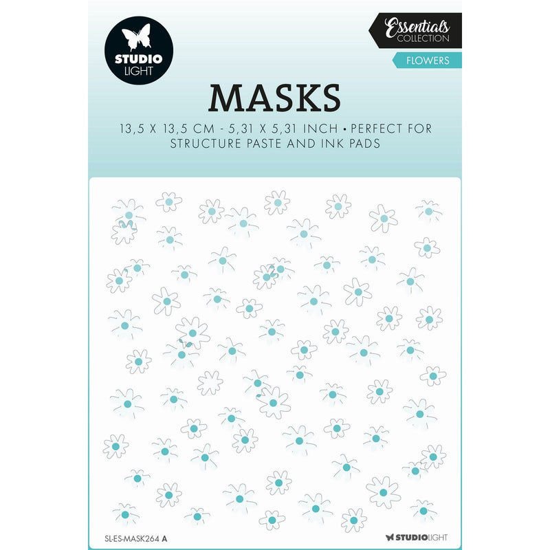 Studio light • essentials mask stencil flowers
