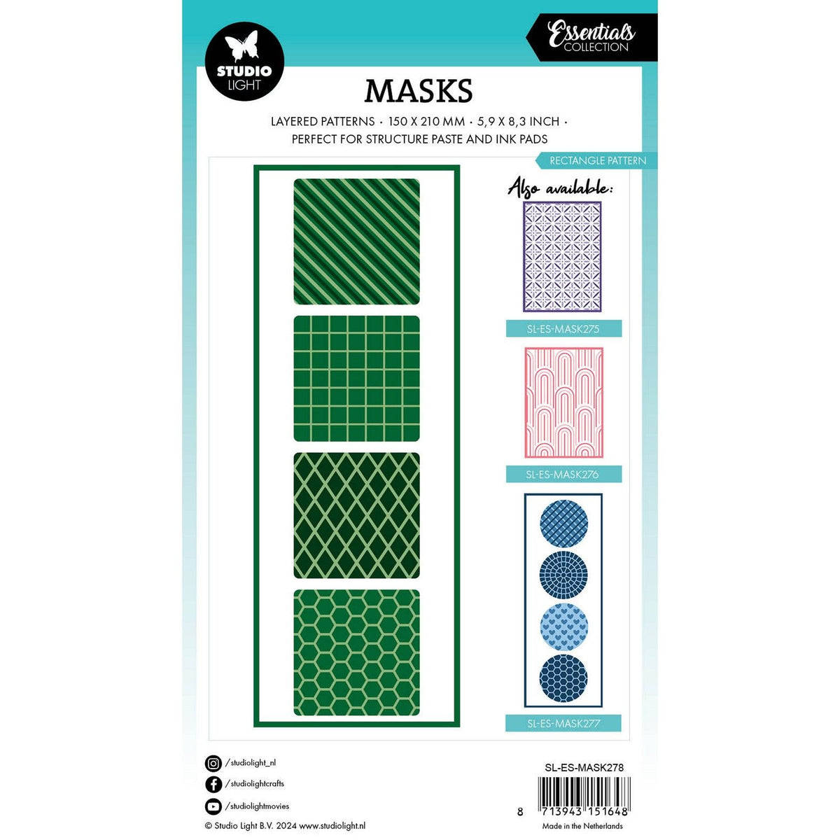 Studio light • essentials mask rectangle pattern
