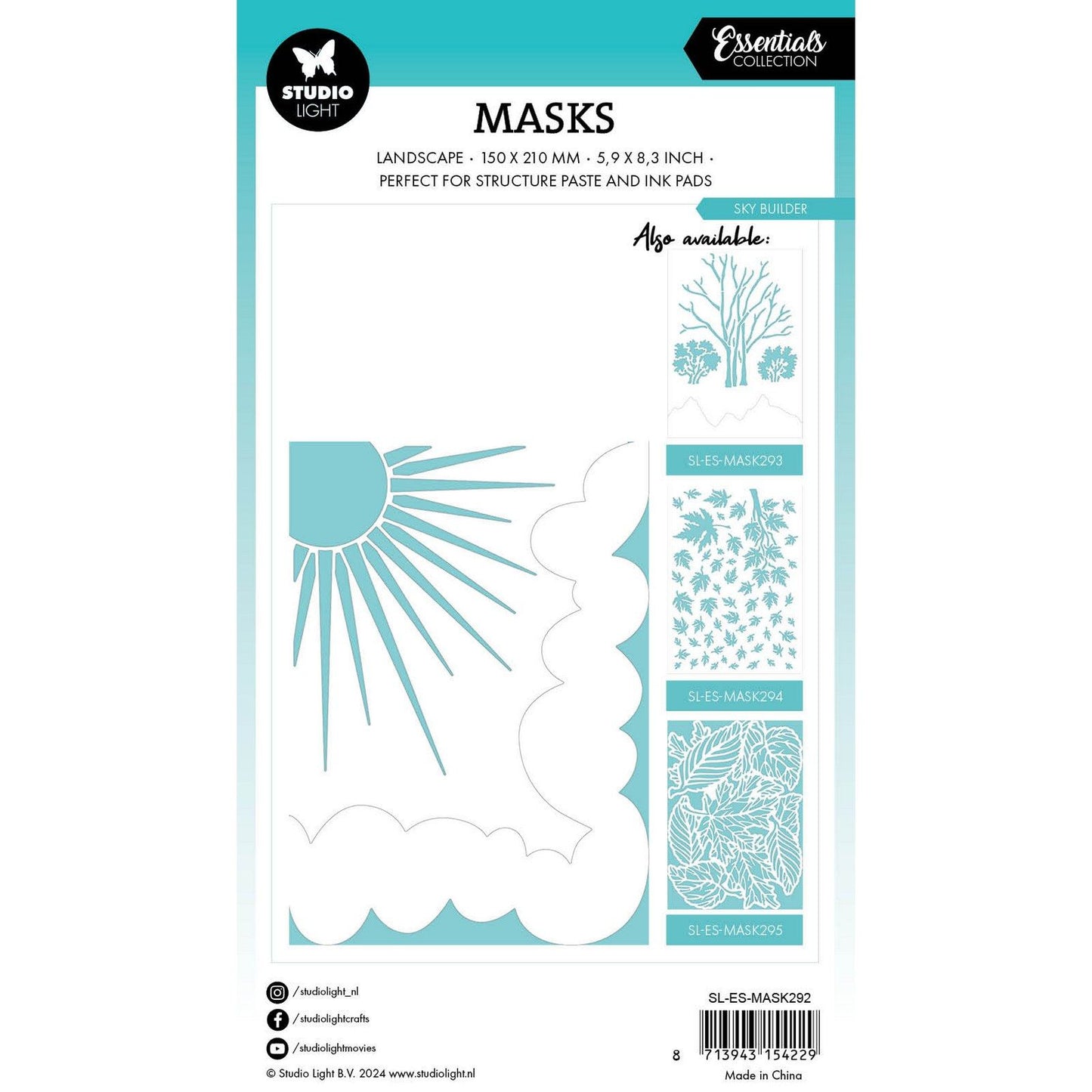 Studio light • essentials mask stencil sky builder