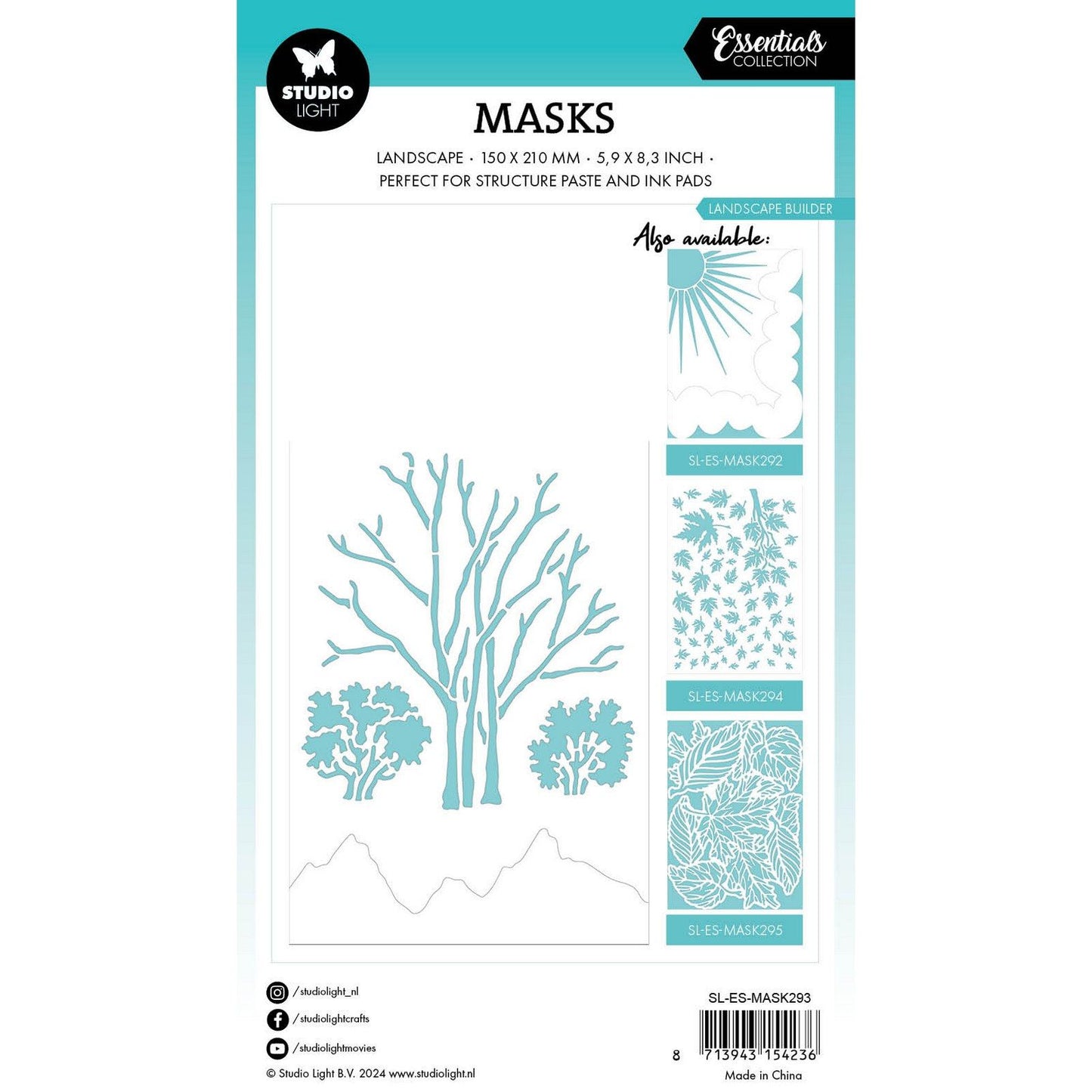 Studio light • essentials mask stencil landscape builder