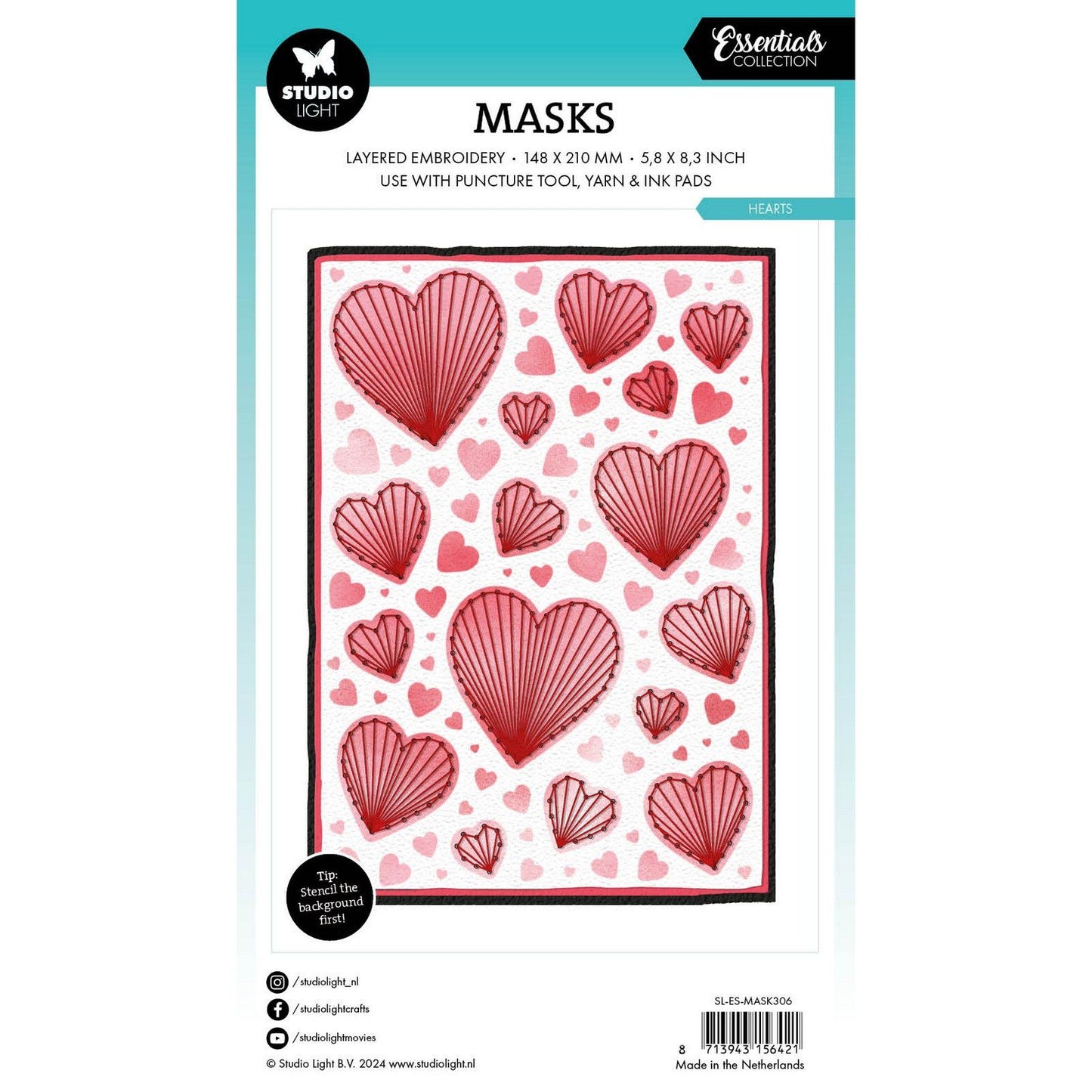 Studio light • essentials puncture tool mask hearts