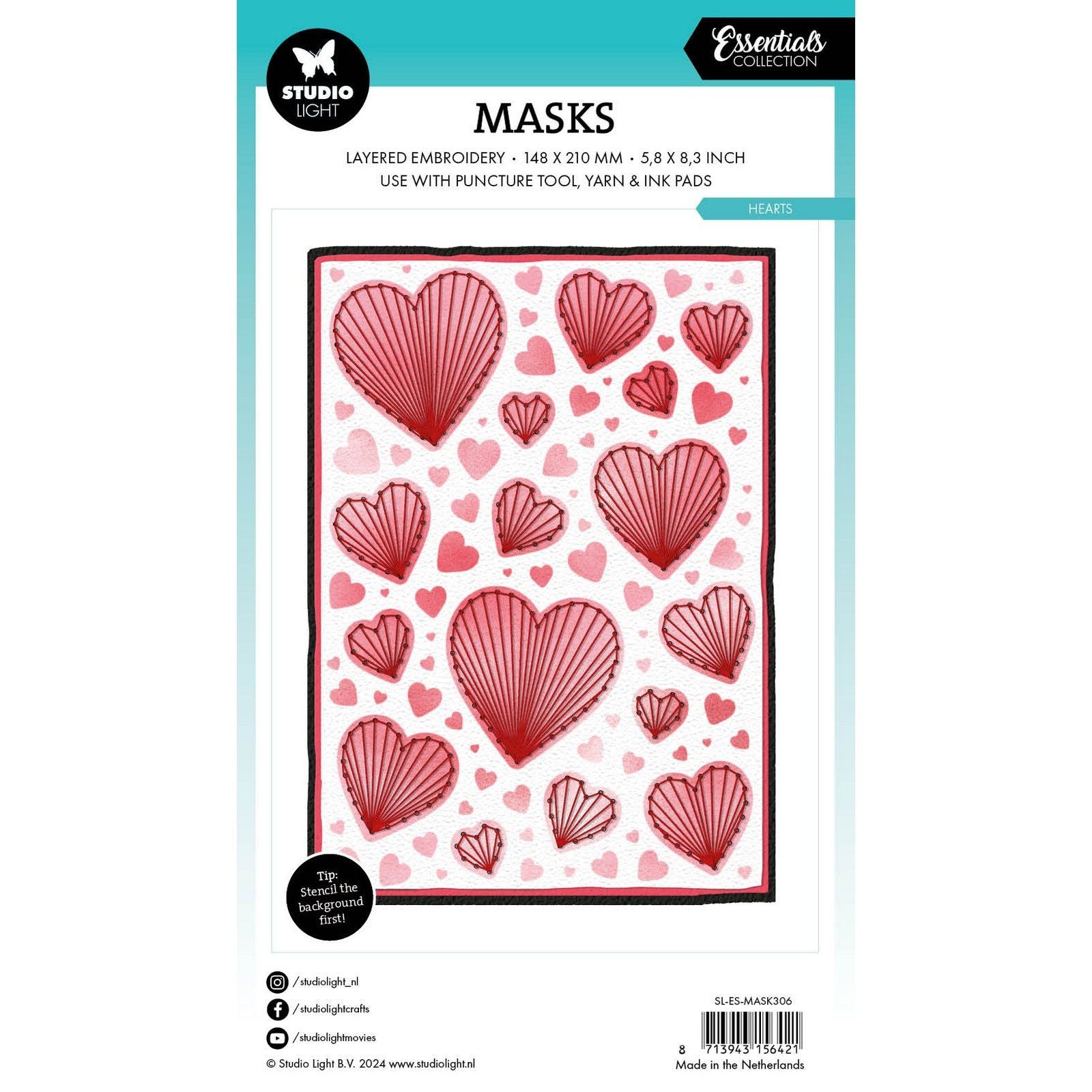 Studio light • essentials puncture tool mask hearts