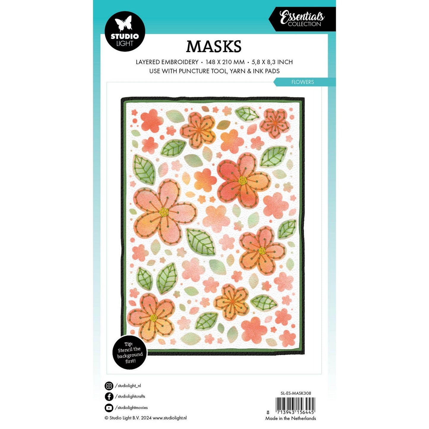 Studio light • essentials puncture tool mask flowers