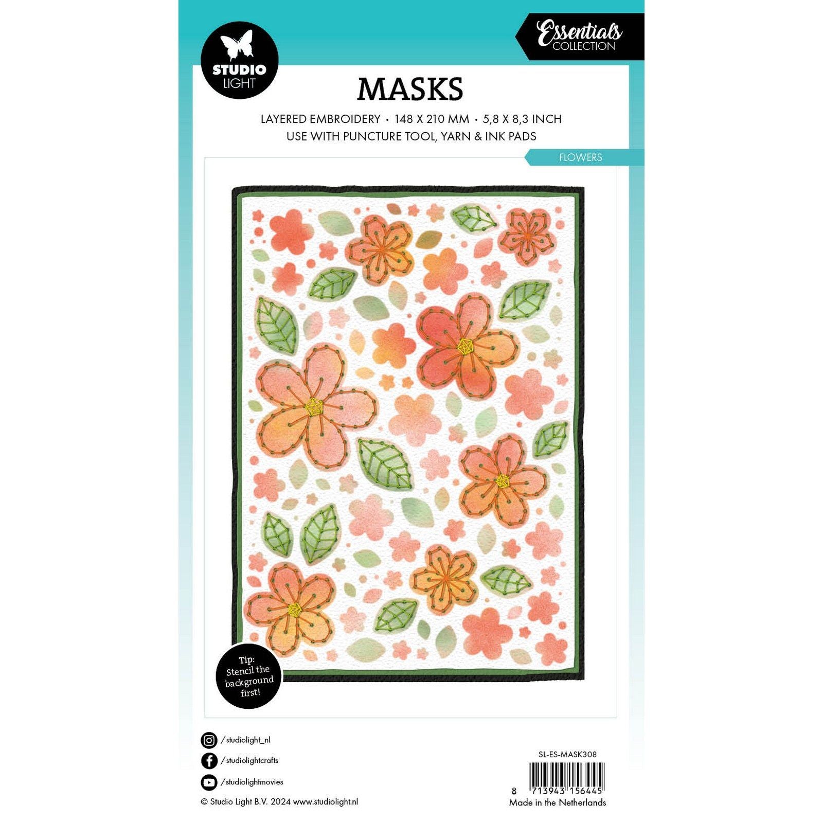 Studio light • essentials puncture tool mask flowers