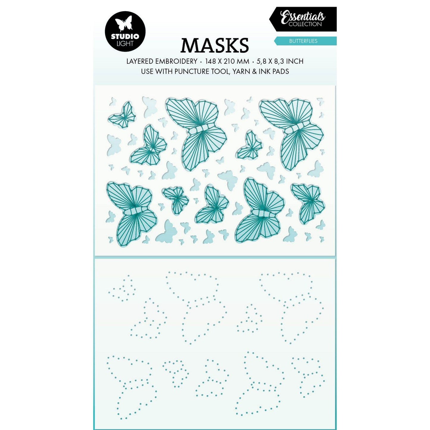 Studio light • essentials puncture tool mask butterflies