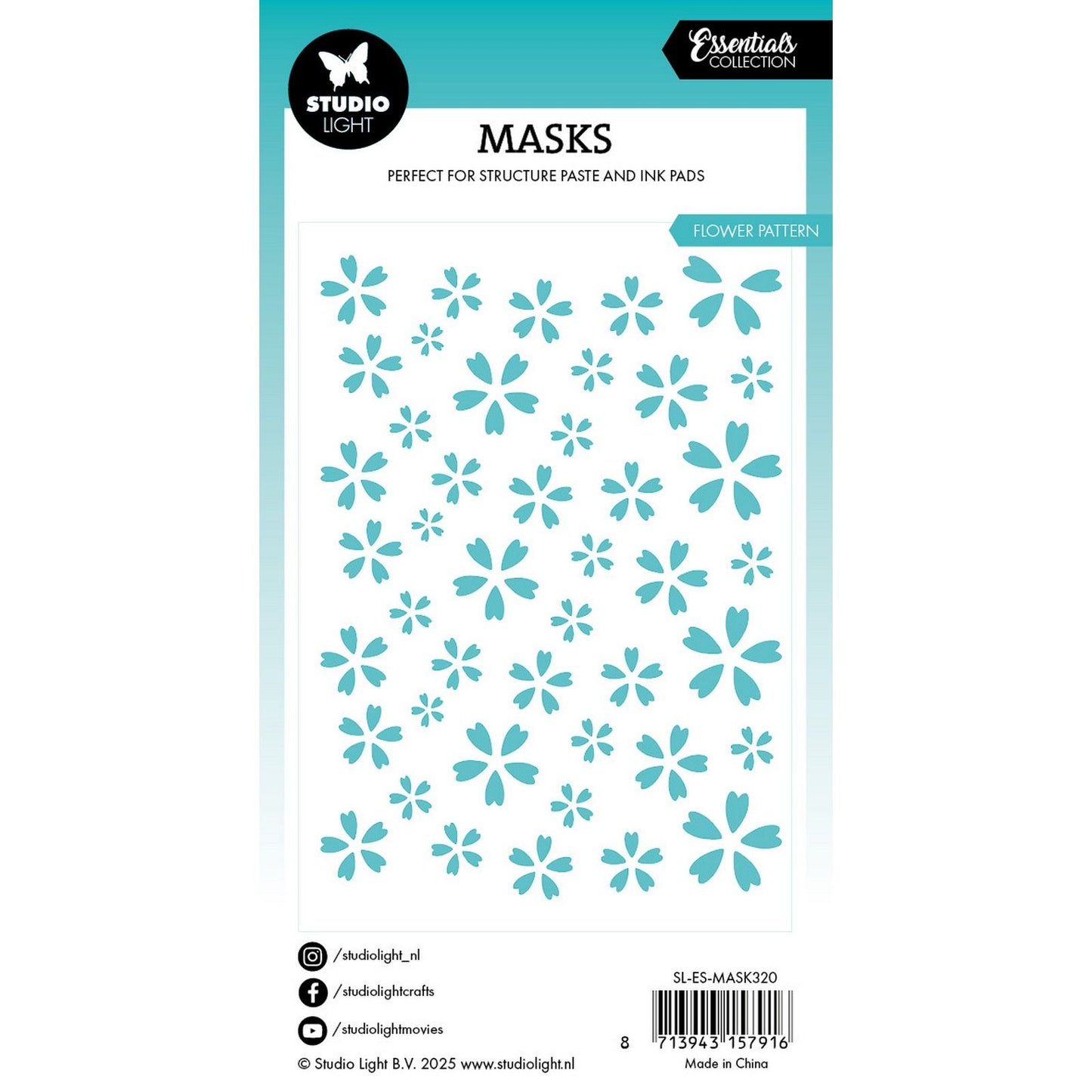 Studio light • essentials mask flowers background