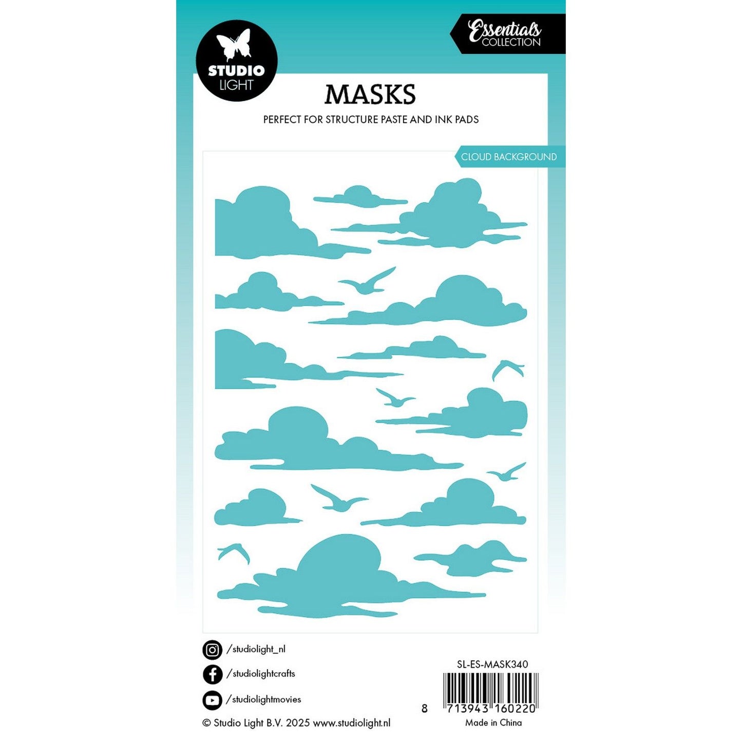Studio light • essentials mask stencil cloud background