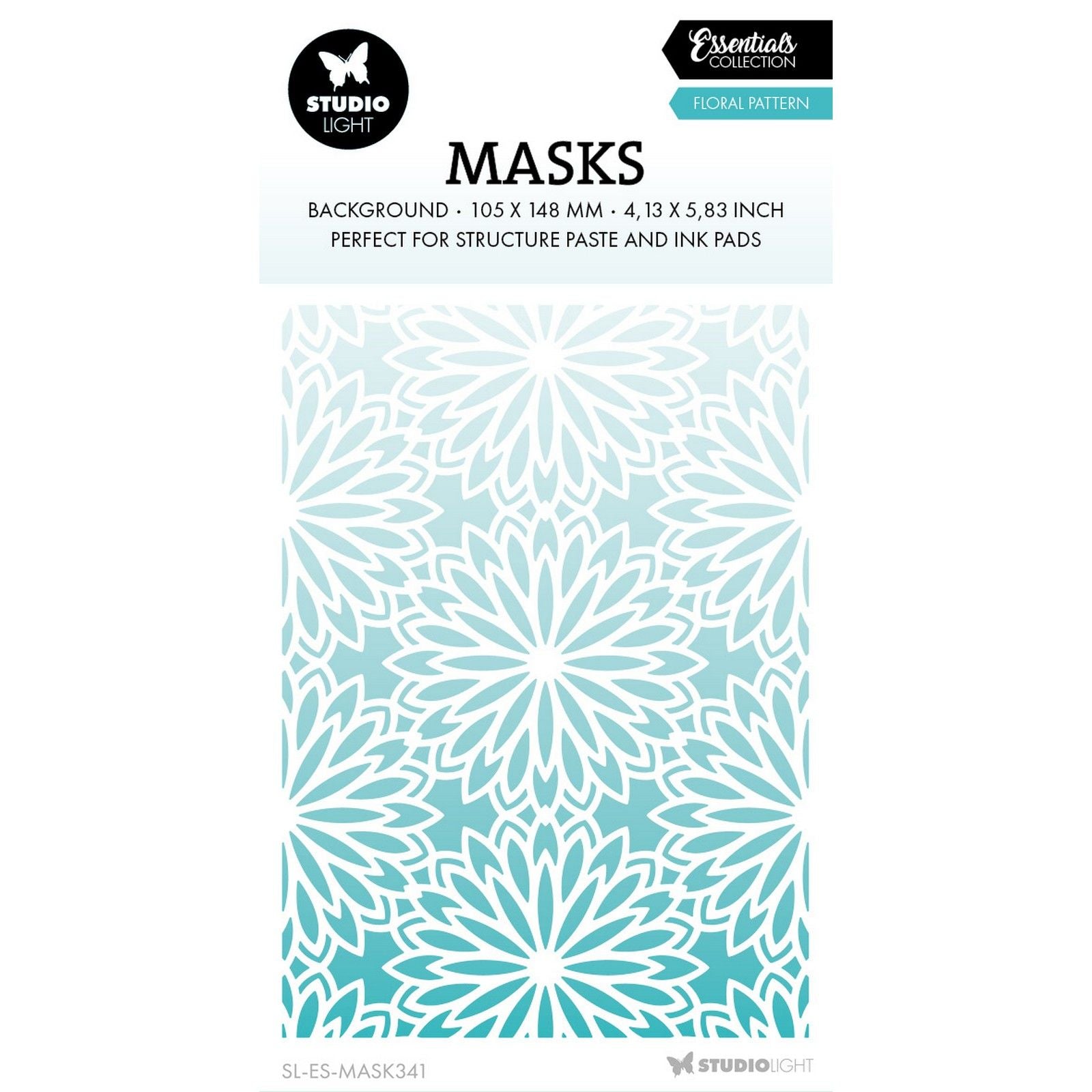 Studio light • essentials mask stencil floral background