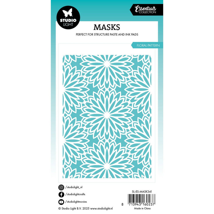 Studio light • essentials mask stencil floral background