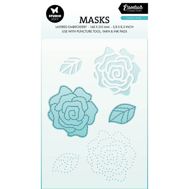 Studio light • essentials mask embroidery - classic rose