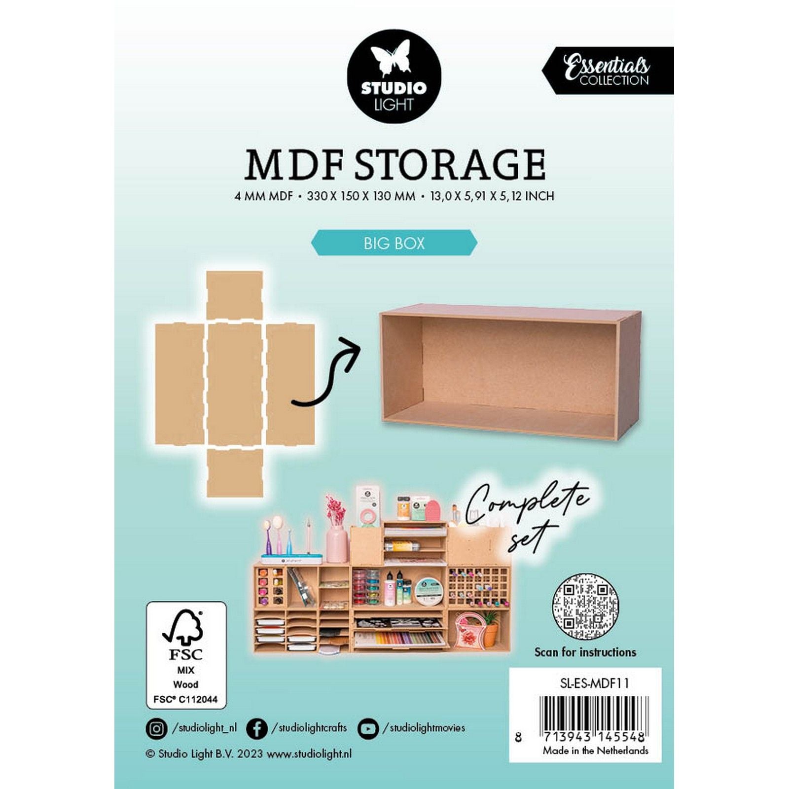 Studio light • essentials mdf storage big box