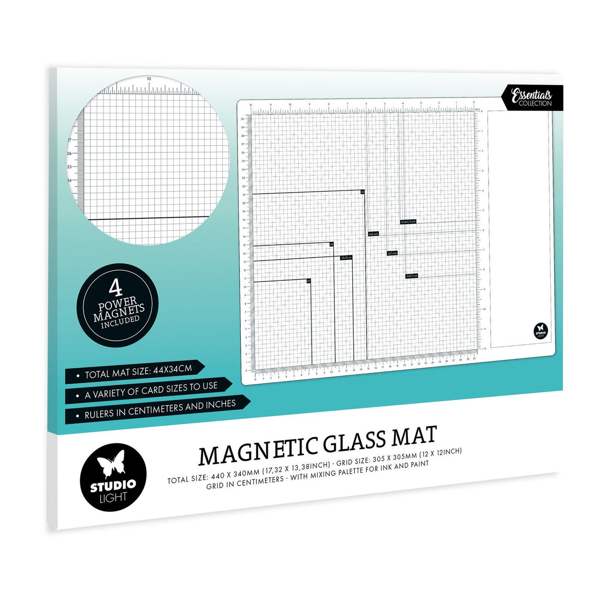 Studio light • essentials magnetic glass mat 4 magnets included