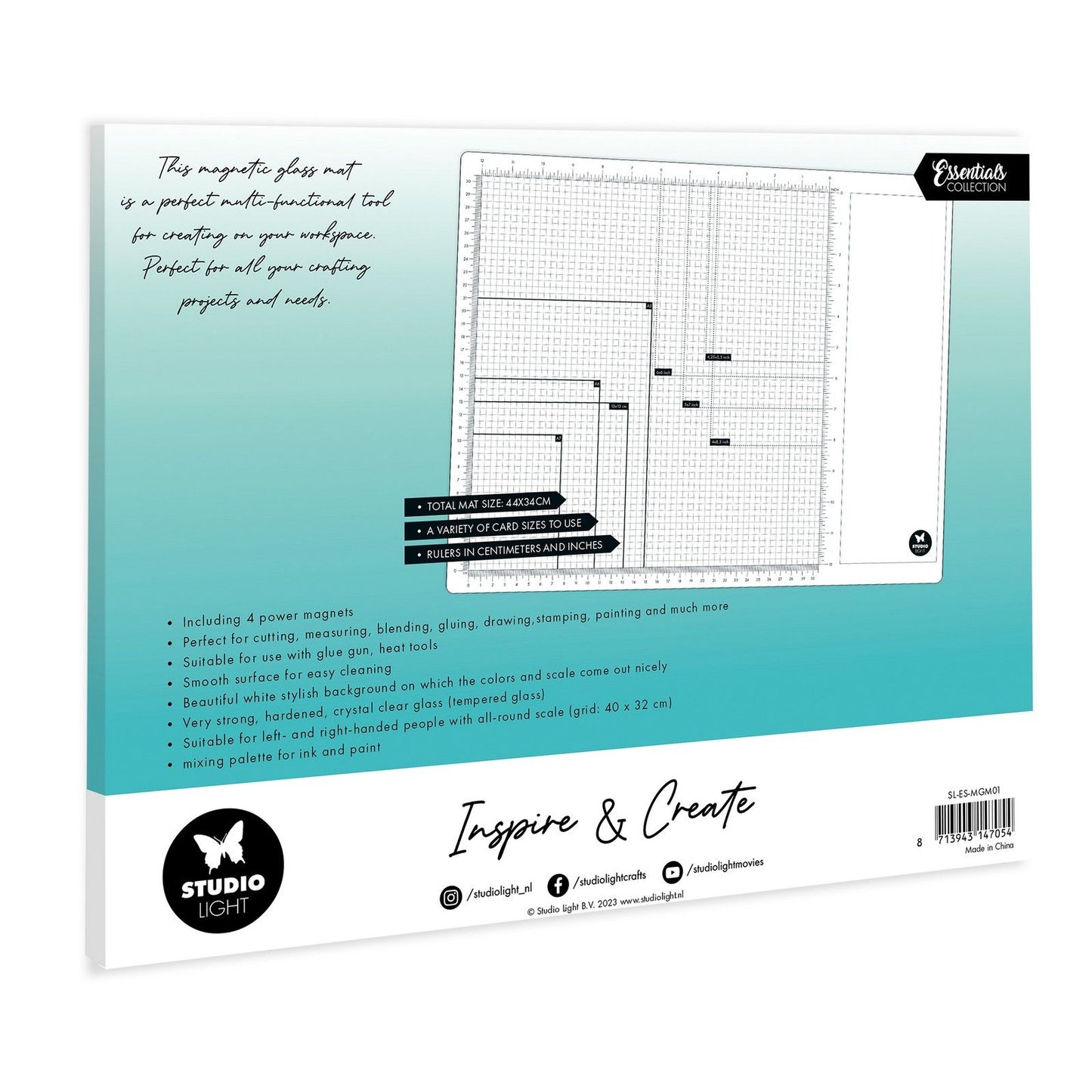 Studio light • essentials magnetic glass mat 4 magnets included