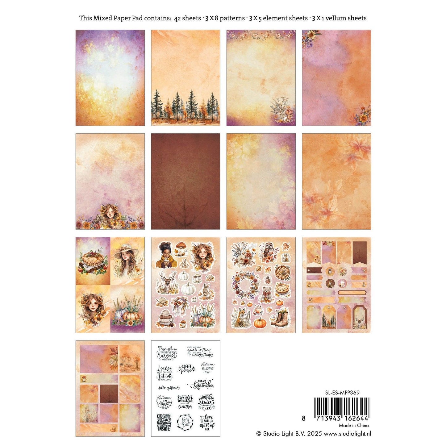 Studio light • essentials mixed paper pad autumn