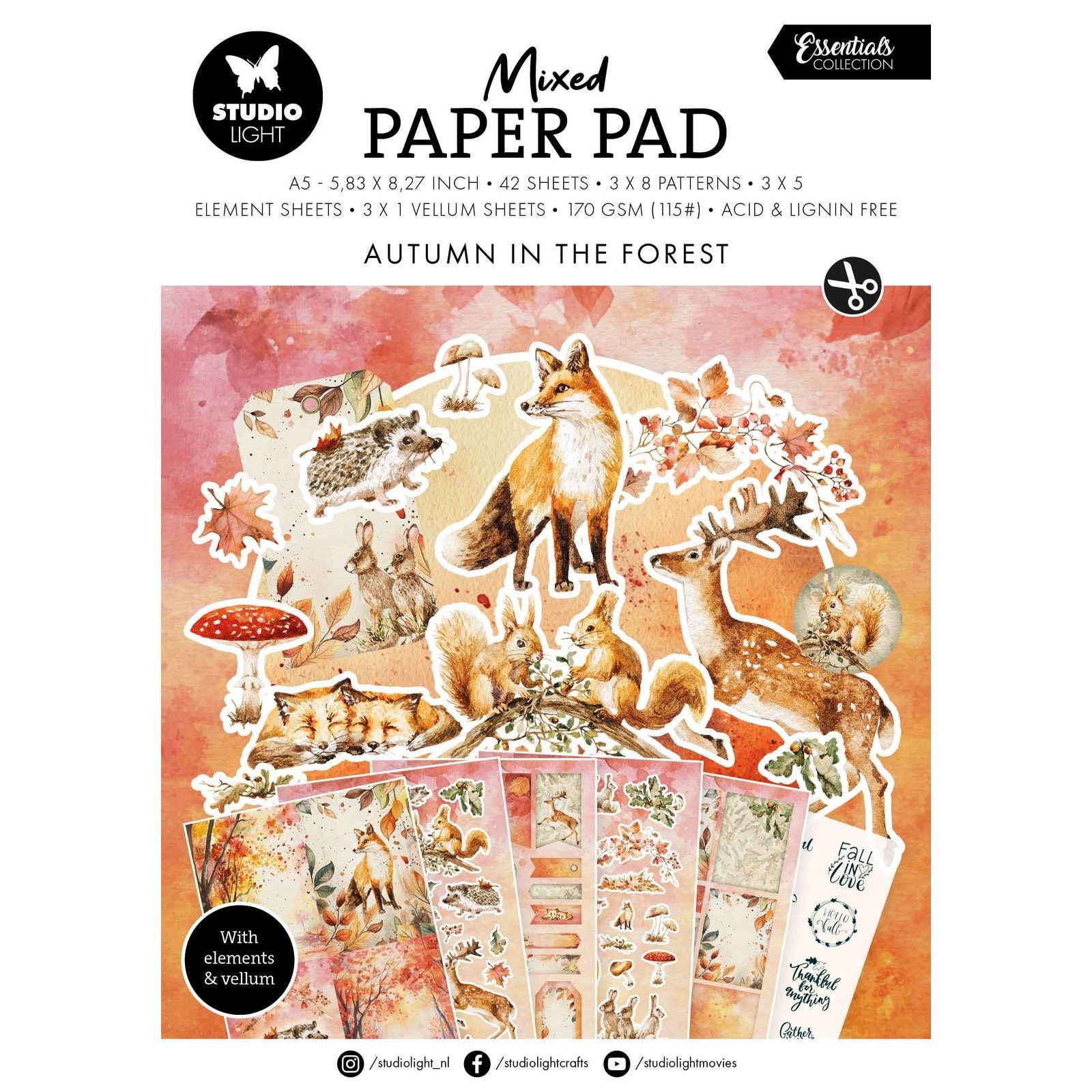 Studio light • essentials mixed paper pad autumn