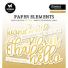 Studio light • essentials paper elements sentiments gold foil
