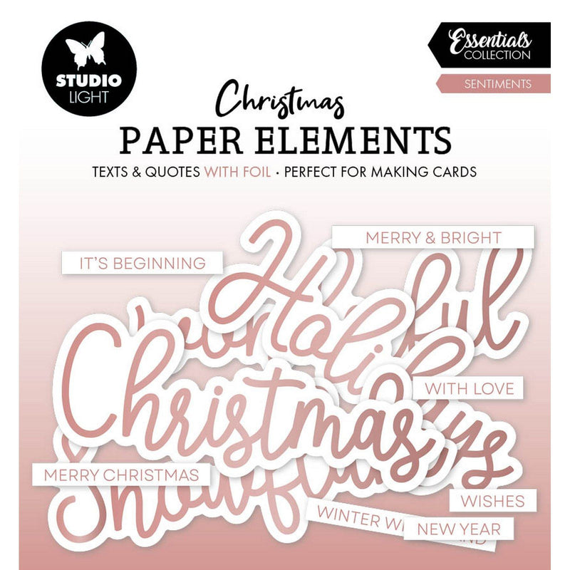 Studio light • essentials paper elements rosegold sentiments
