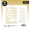 Studio light • essentials paper elements golden kerstwensen