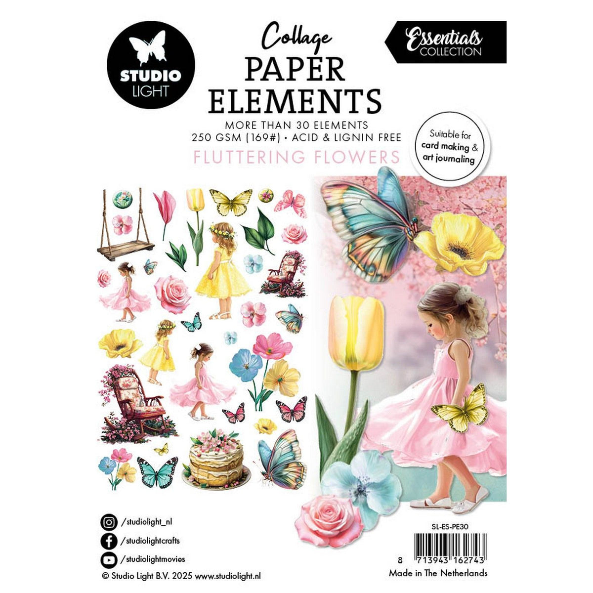 Studio light • essentials paper elements fluttering flowers