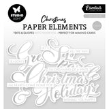 Studio light • essentials paper elements silver sentiments classic - afbeelding 1