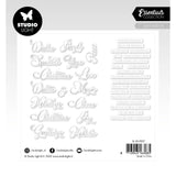Studio light • essentials paper elements silver sentiments classic - afbeelding 2