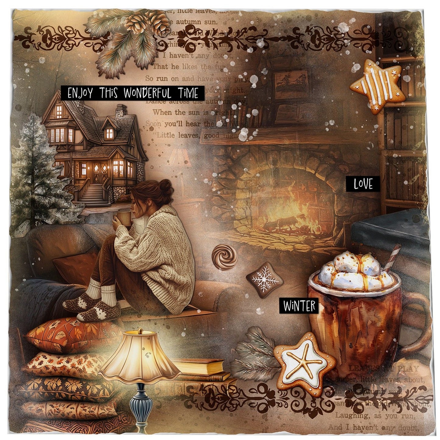 Studio light • essentials paper elements hot cocoa
