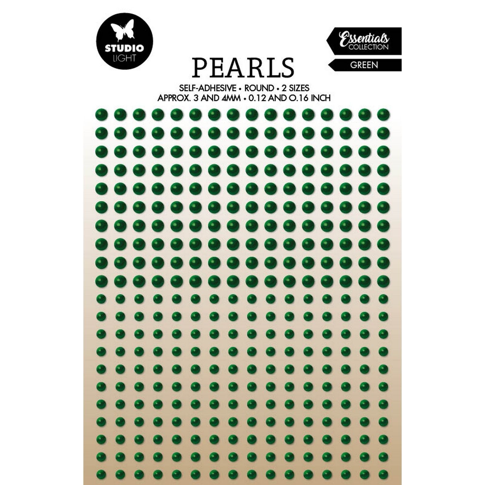 Studio light • essentials self-adhesive pearls green