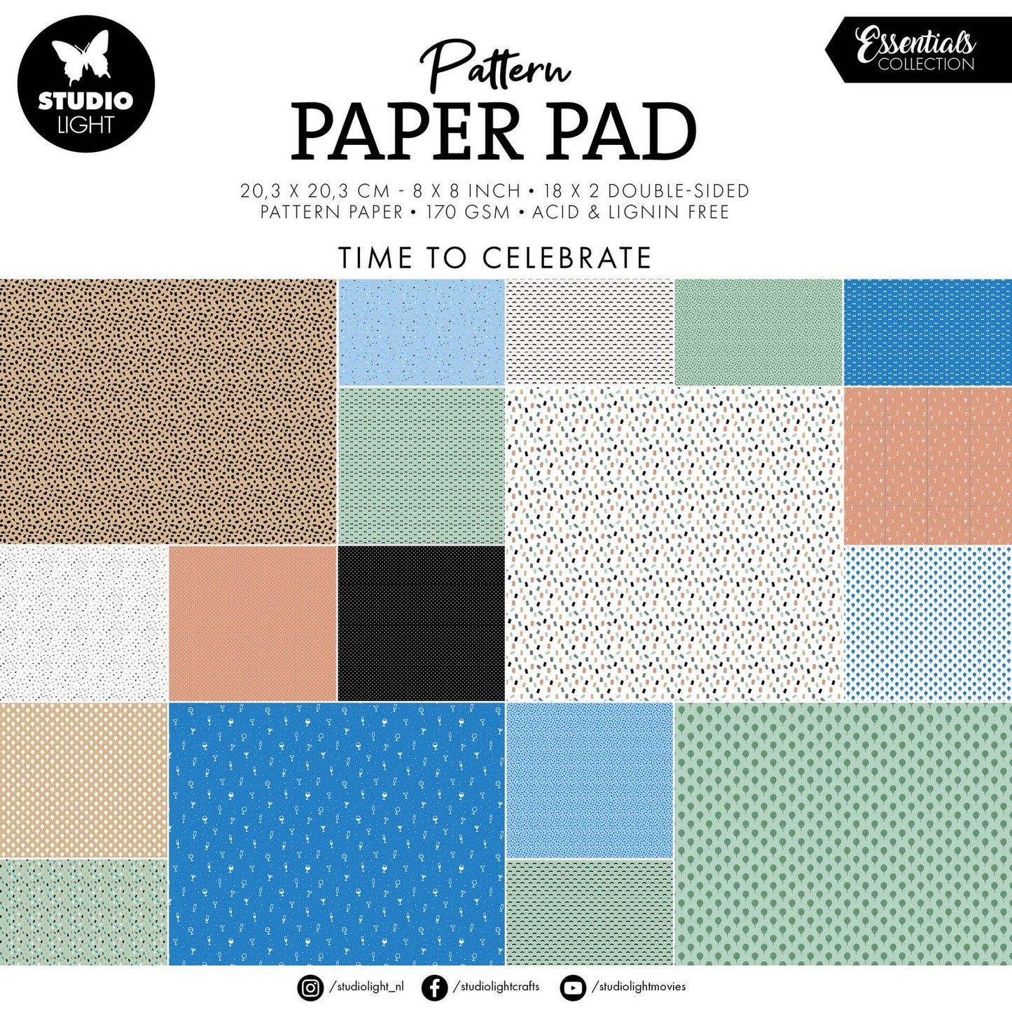 Studio light • essentials pattern paper pad background designs
