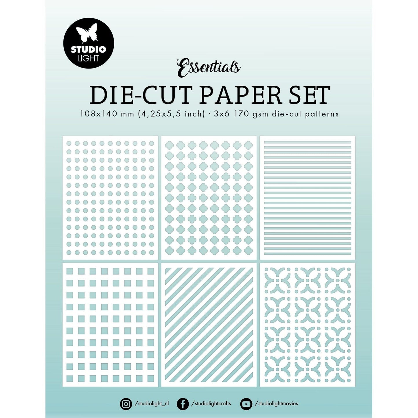 Studio light • essentials paper set die-cut paper sheets