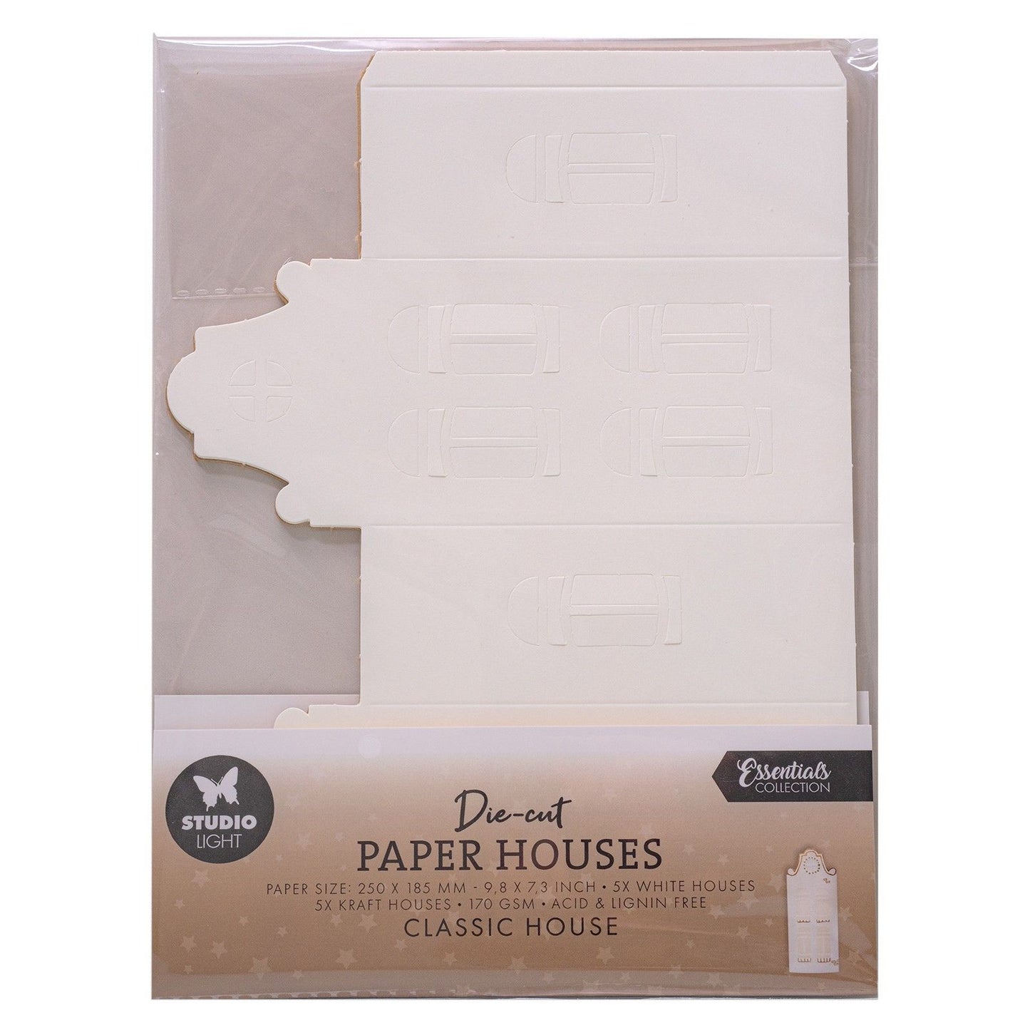 Studio light • essentials die-cut paper houses classic house