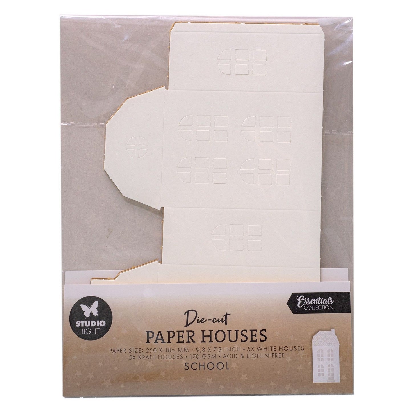 Studio light • essentials die-cut paper houses school