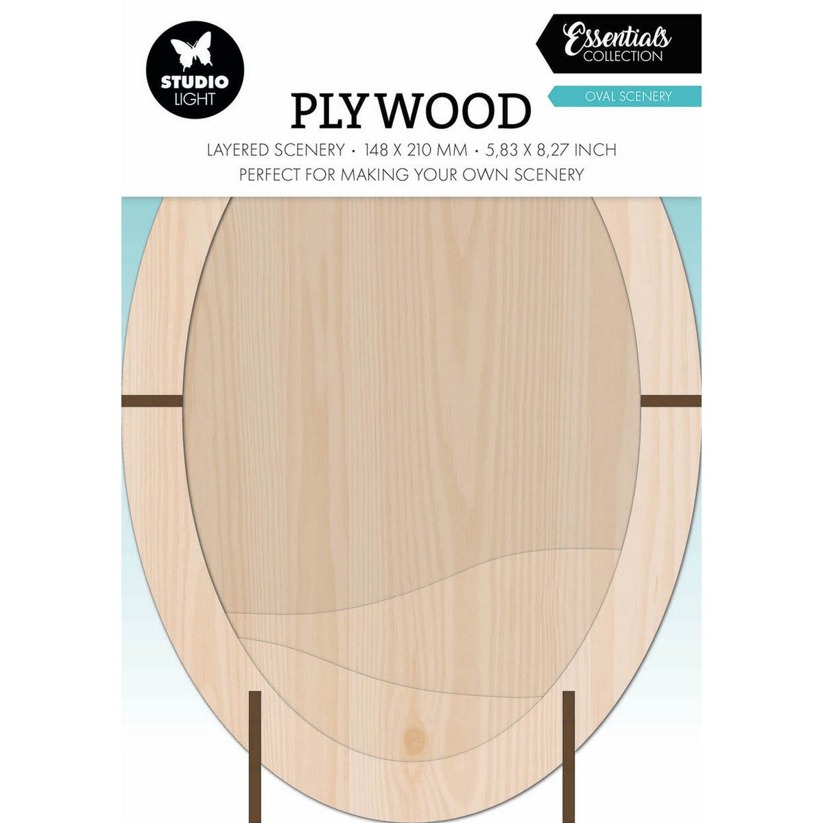 Studio light • essentials plywood oval scenery