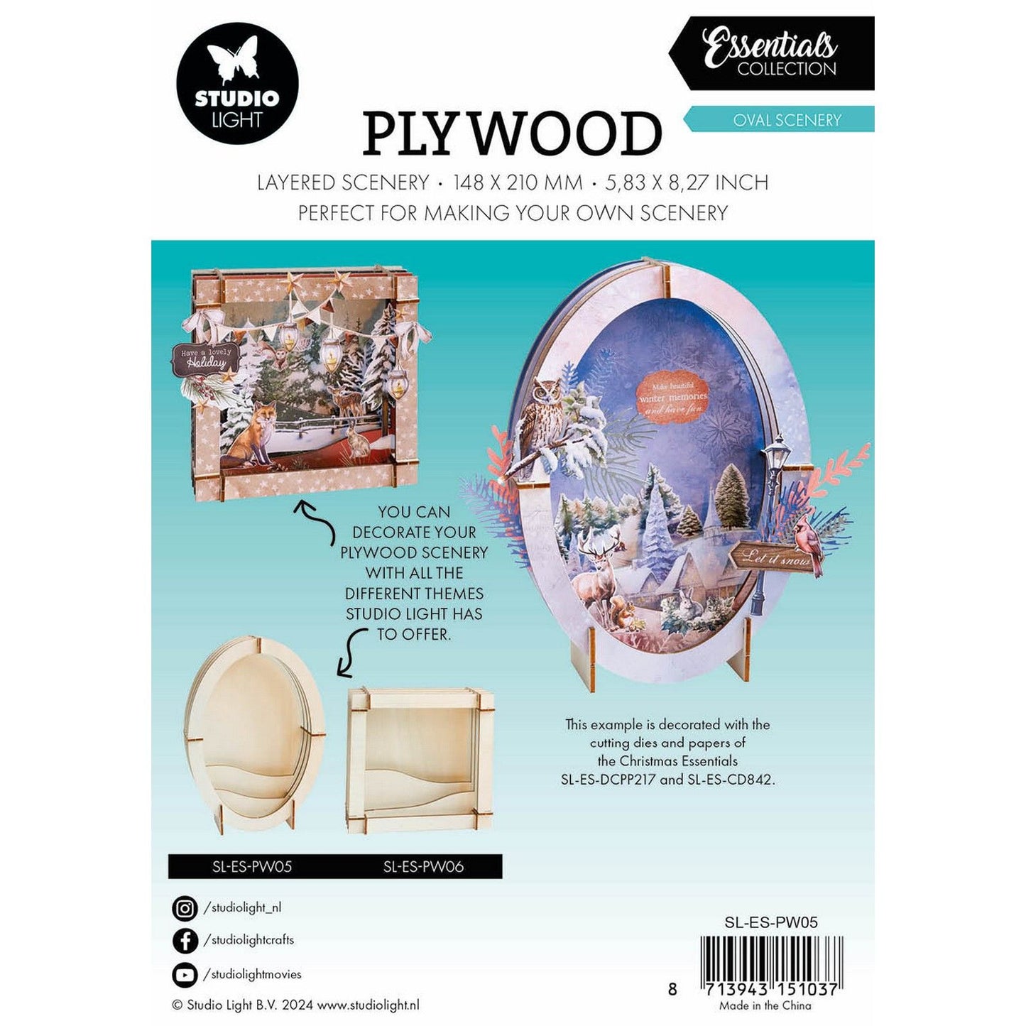 Studio light • essentials plywood oval scenery