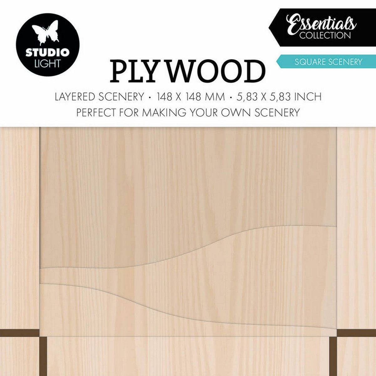 Studio light • essentials plywood square scenery
